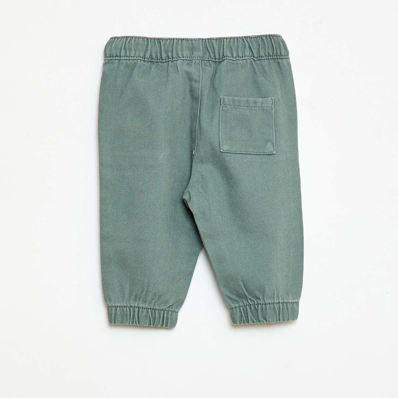 Pantalon uni coupe relax fit