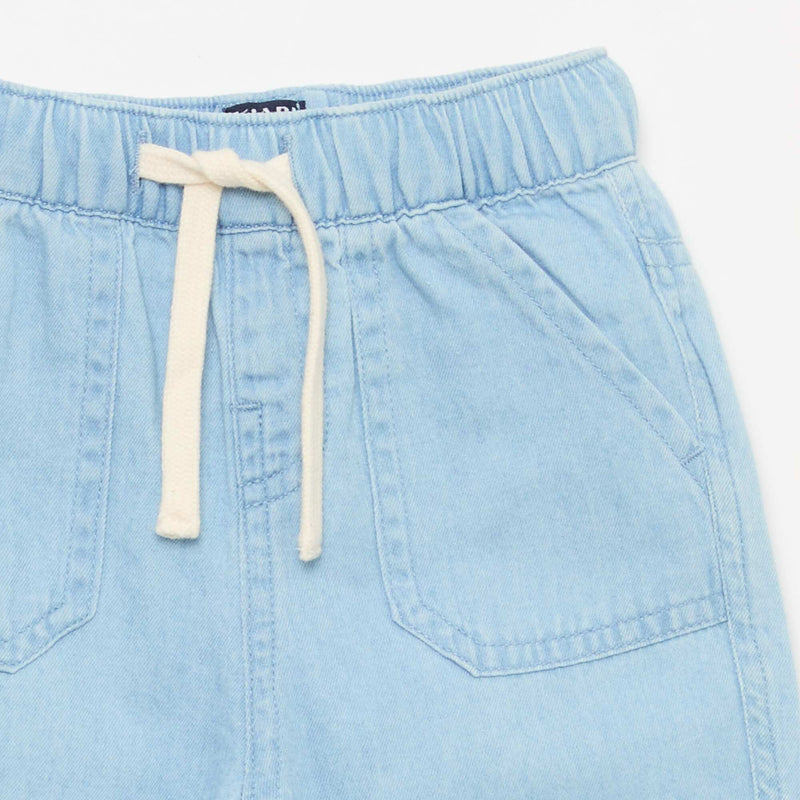 Pantalon uni relax fit avec 2 poches plaquées