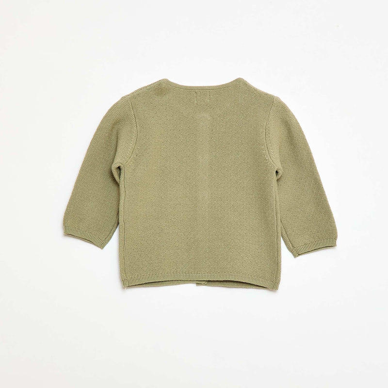 Gilet en maille fantaisie ajourée