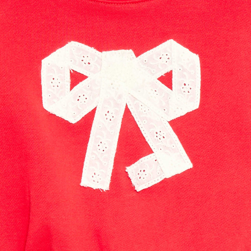 Sweat-shirt en coton avec animation sur le devant