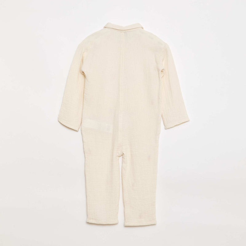Combinaison motif all-over en coton