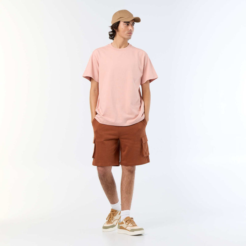 Tee-shirt uni coupe confort fit / oversize à manches courtes