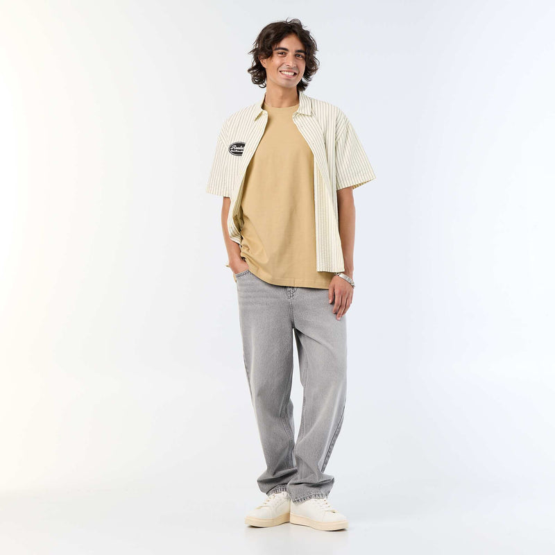 Tee-shirt uni coupe confort fit / oversize à manches courtes