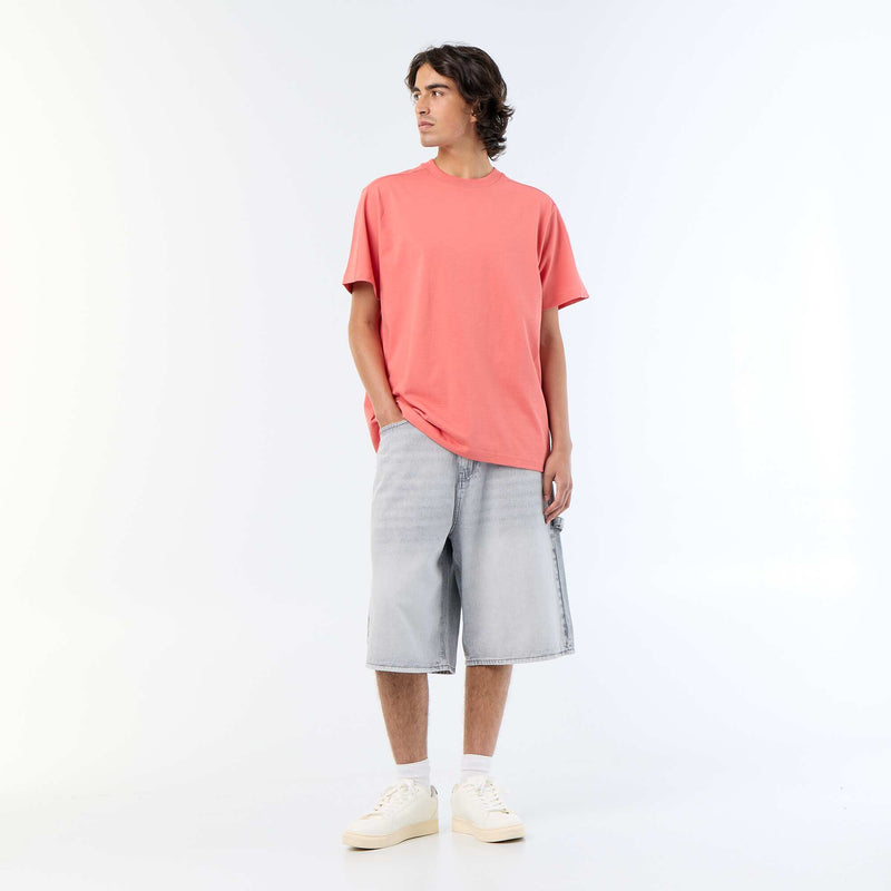 Tee-shirt uni coupe confort fit / oversize à manches courtes