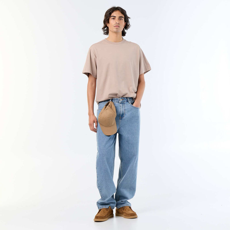 Tee-shirt uni coupe confort fit / oversize à manches courtes