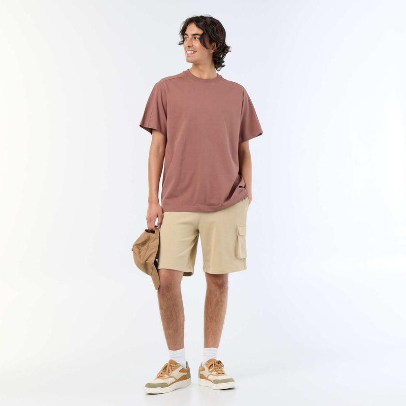 Tee-shirt uni coupe confort fit / oversize à manches courtes