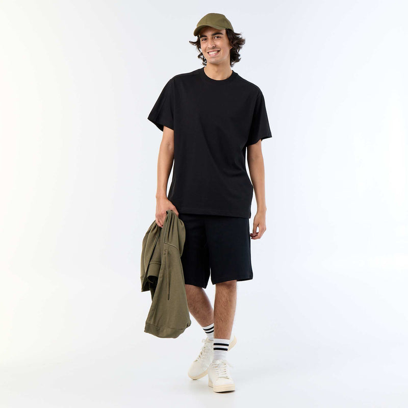 Tee-shirt uni coupe confort fit / oversize à manches courtes