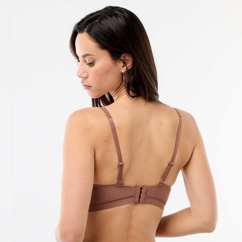 Soutien-gorge triangle à coques en microfibre