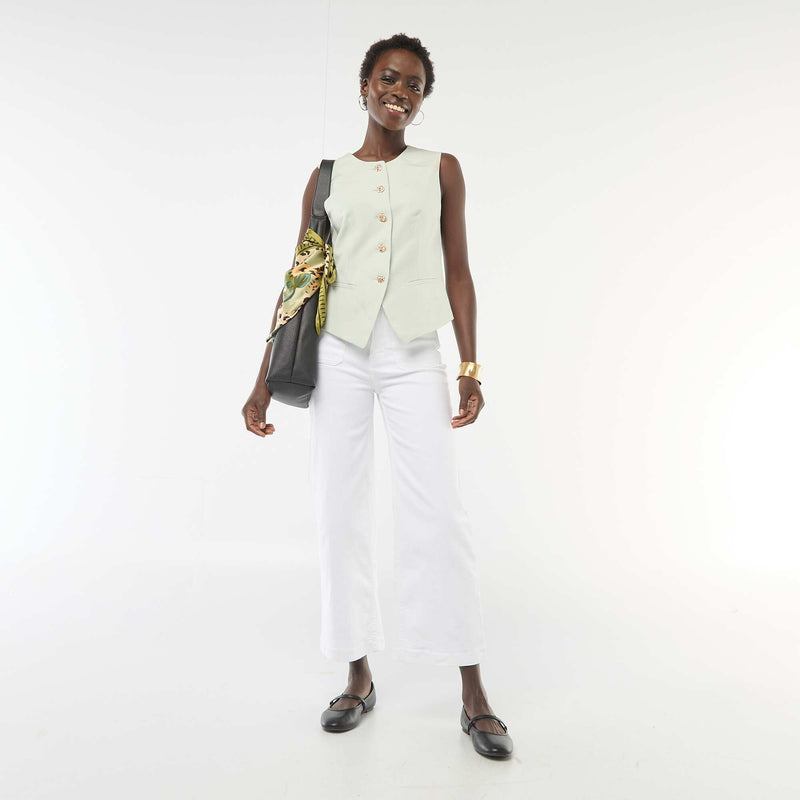 Veste de tailleur avec boutons dorés