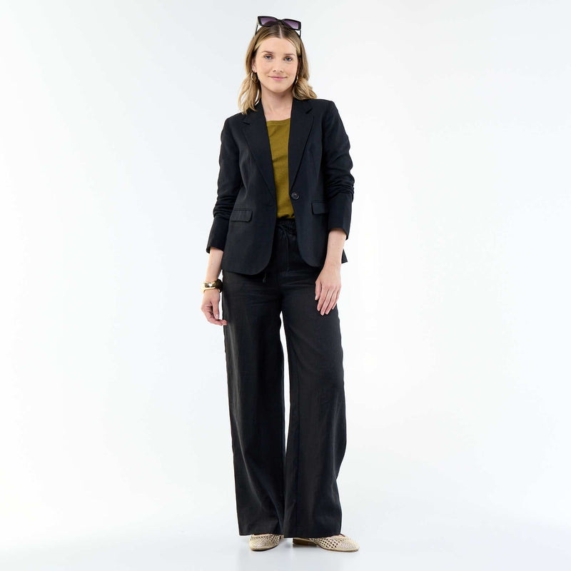 Veste blazer mi-longue