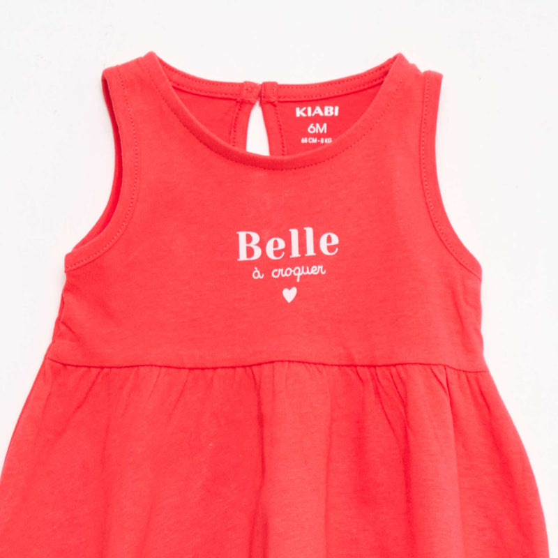 Robe sans manches à message