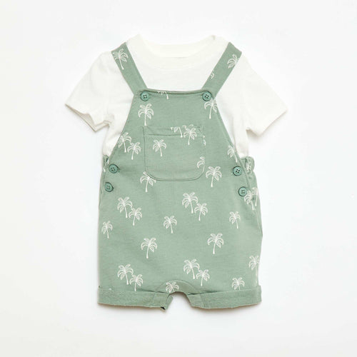Ensemble 2 pièces T-shirt + salopette short