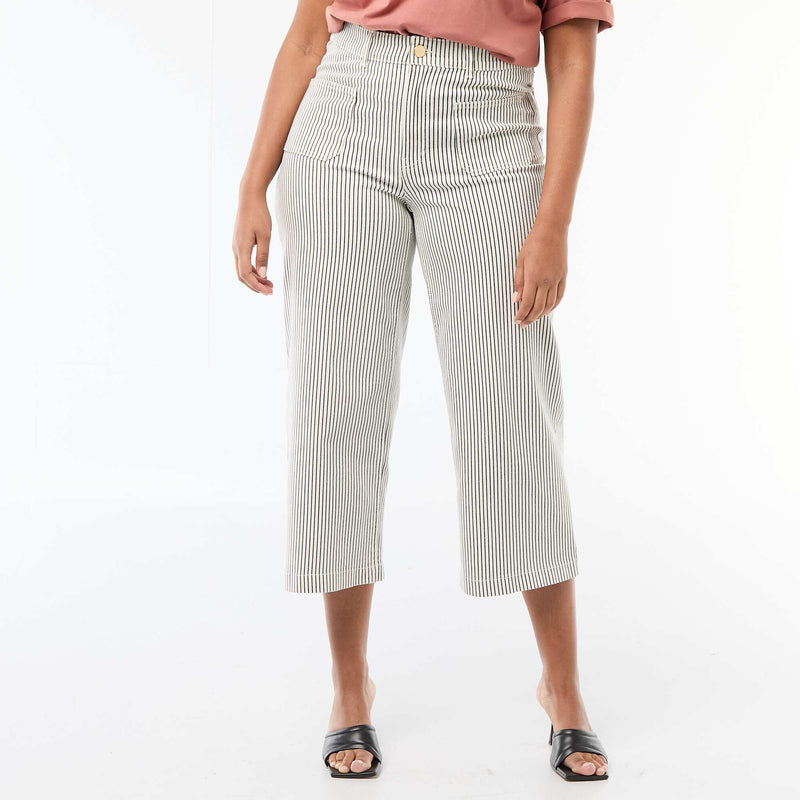 Pantalon coupe large / wide leg taille standard