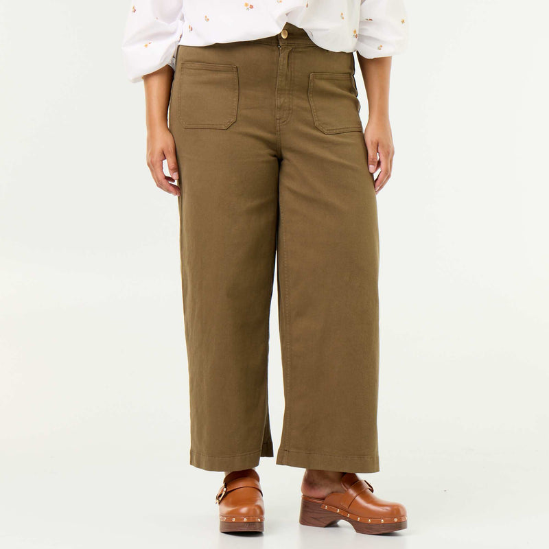 Pantalon coupe large / wide leg taille standard