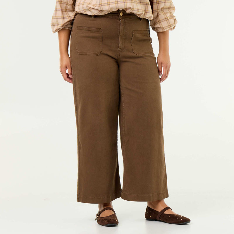 Pantalon coupe large / wide leg taille standard