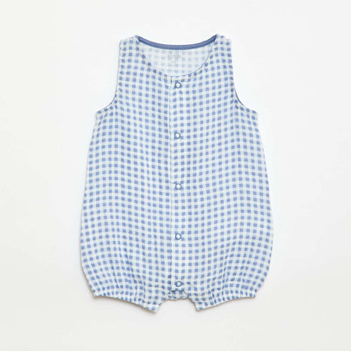 Barboteuse dors bien en gaze de coton