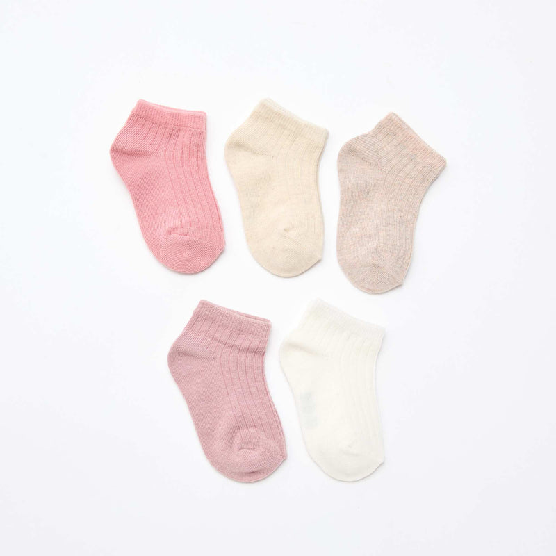 Lot de 5 paires de chaussettes en maille côtelée