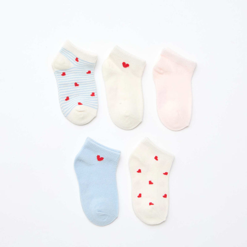 - Lot de 5 paires de chaussettes invisibles