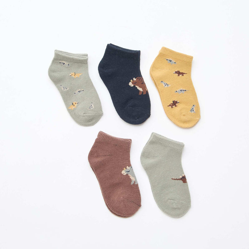 - Lot de 5 paires de chaussettes invisibles