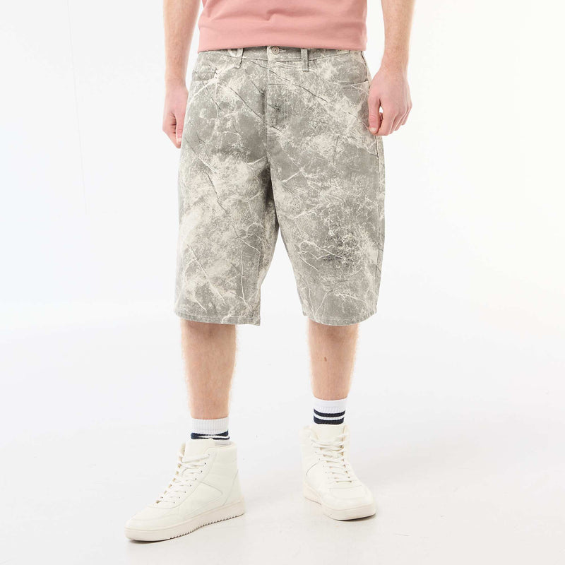 Short en baggy effet original en coton