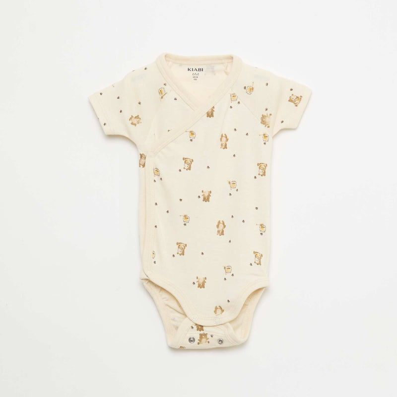 Lot de 3 bodies évolutifs à manches courtes