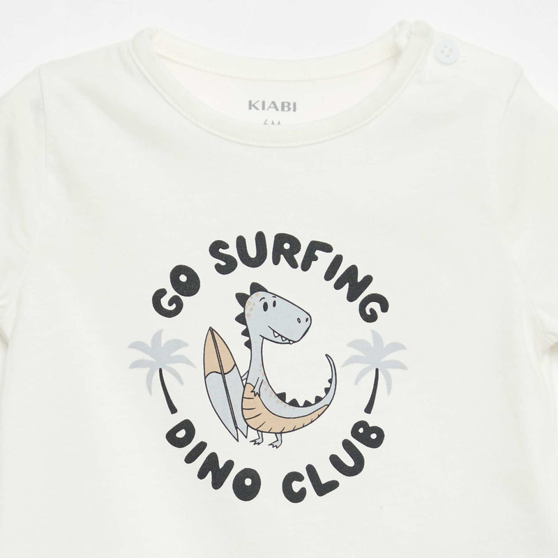 T-shirt à manches courtes en jersey de coton