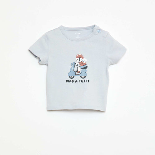 T-shirt à manches courtes en jersey de coton