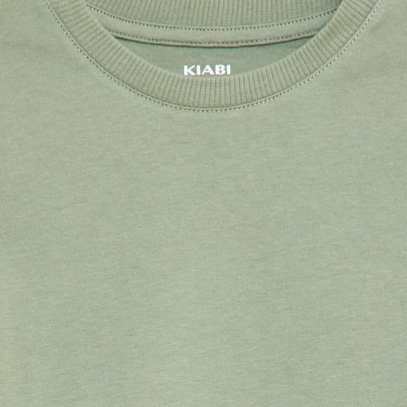 T-shirt uni en jersey coton