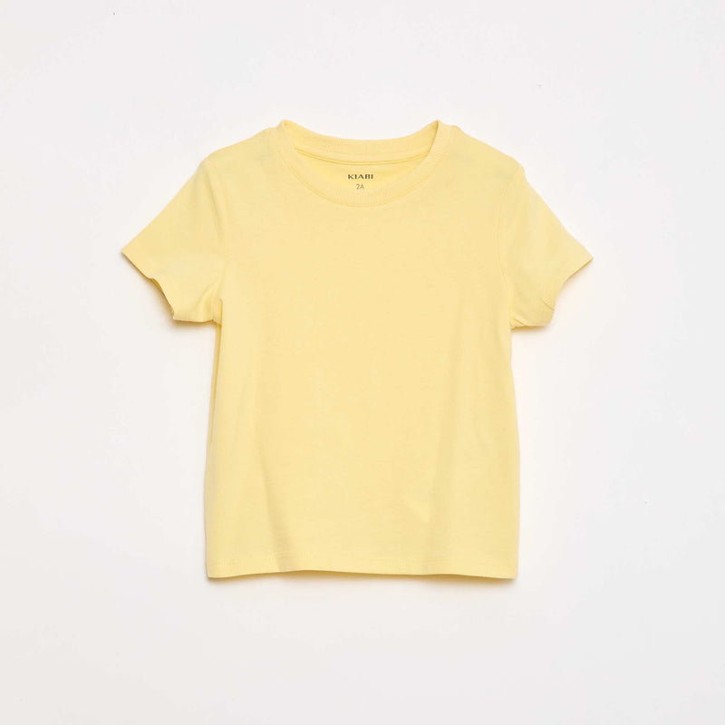 T-shirt uni en jersey coton