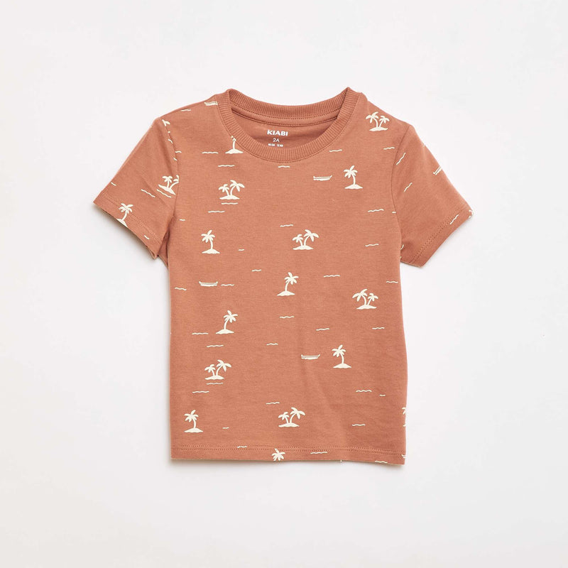 T-shirt uni en jersey coton