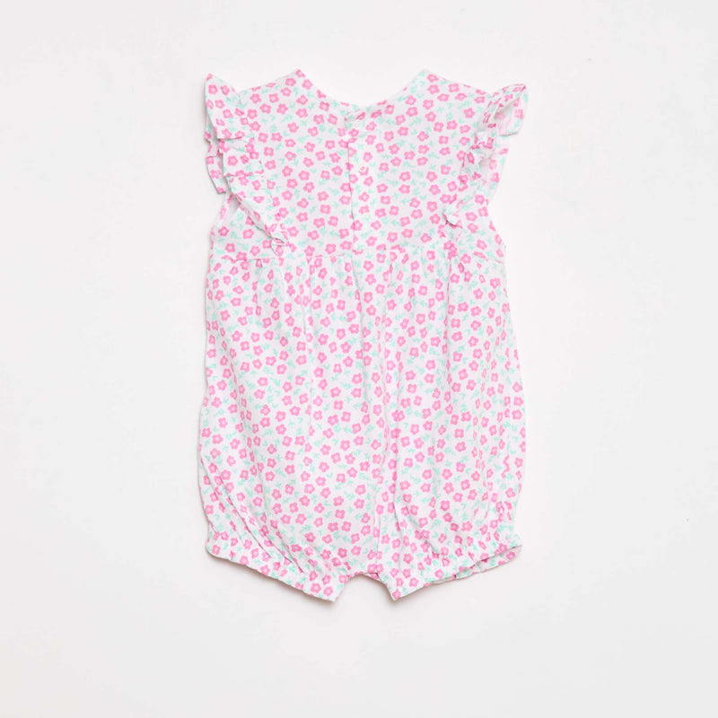 Barboteuse imprimée en jersey de coton