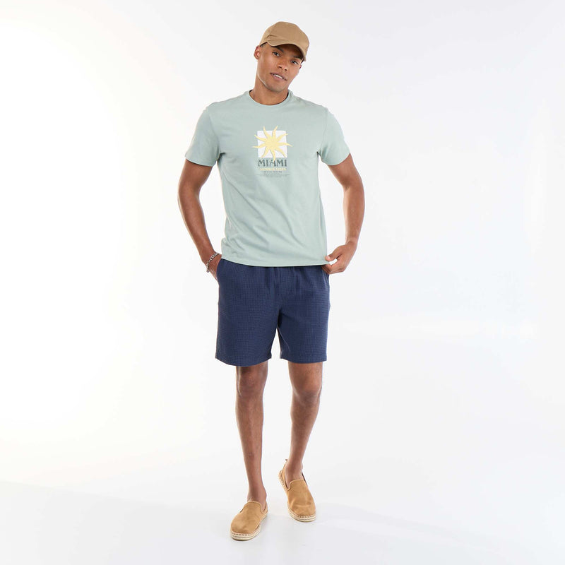 Tee-shirt imprimé recto/verso à manches courtes