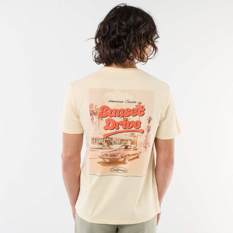 Tee-shirt imprimé recto/verso à manches courtes