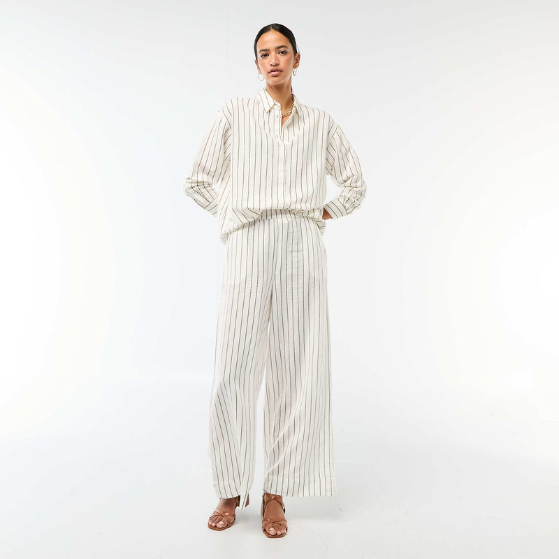 Chemise en lin mélangé