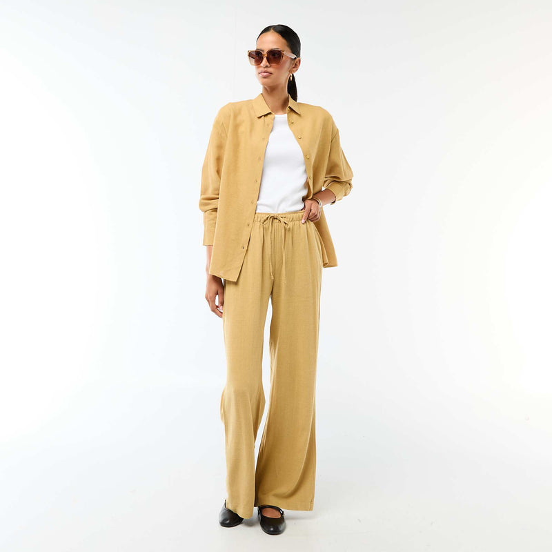 Chemise en lin mélangé