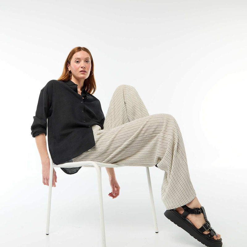 Chemise en lin mélangé