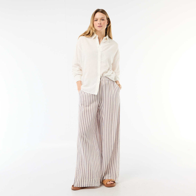 Chemise en lin mélangé