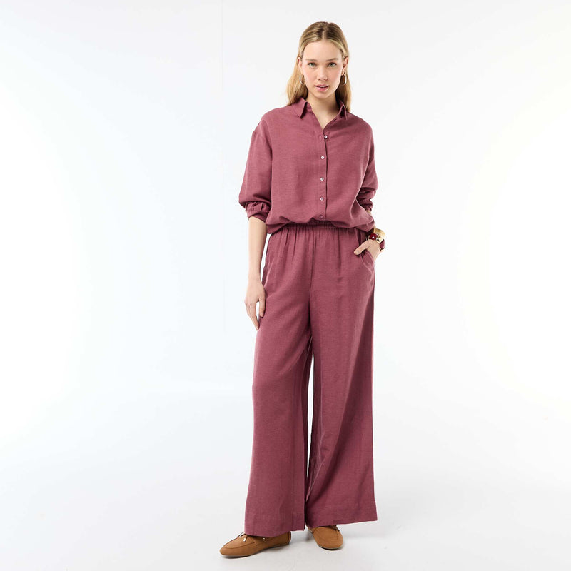 Chemise en lin mélangé
