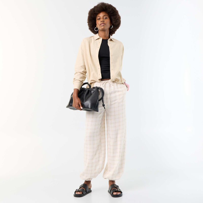 Chemise en lin mélangé