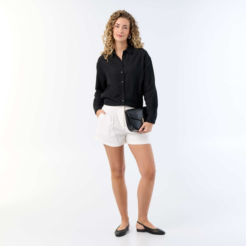 Chemise en lin mélangé