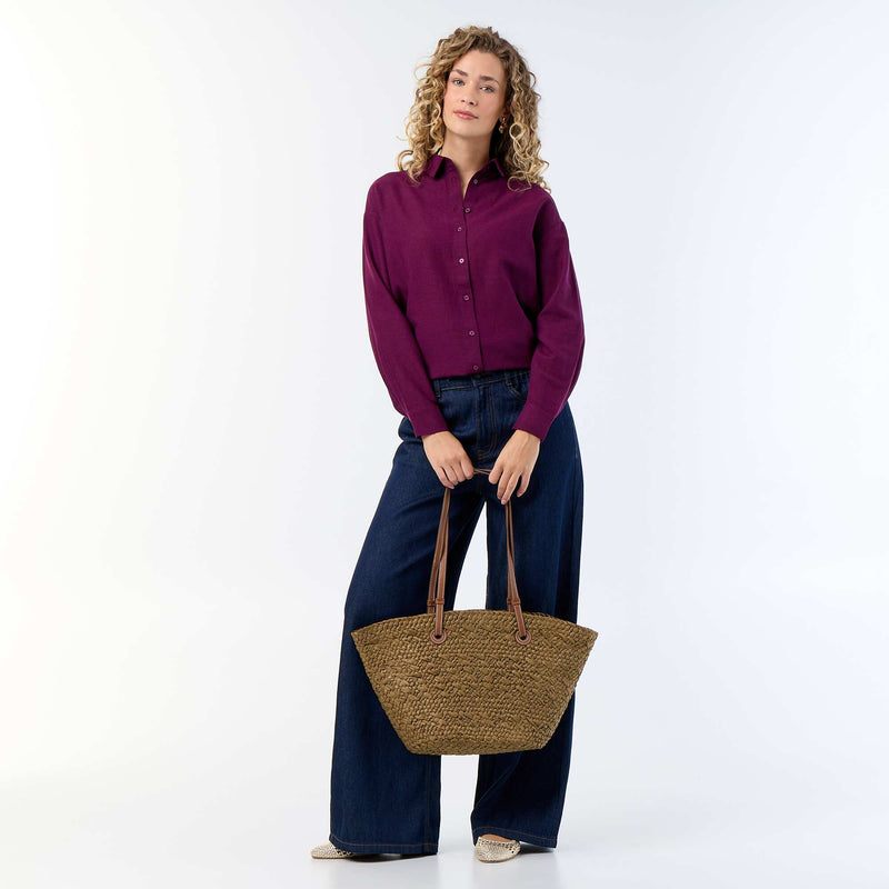 Chemise en lin mélangé