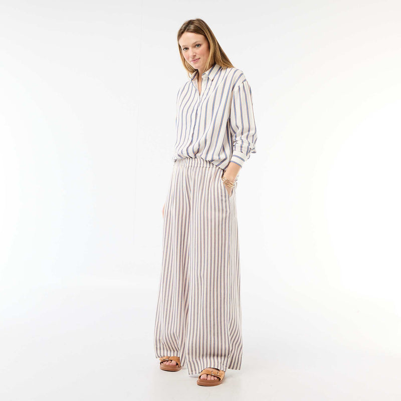 Chemise en lin mélangé
