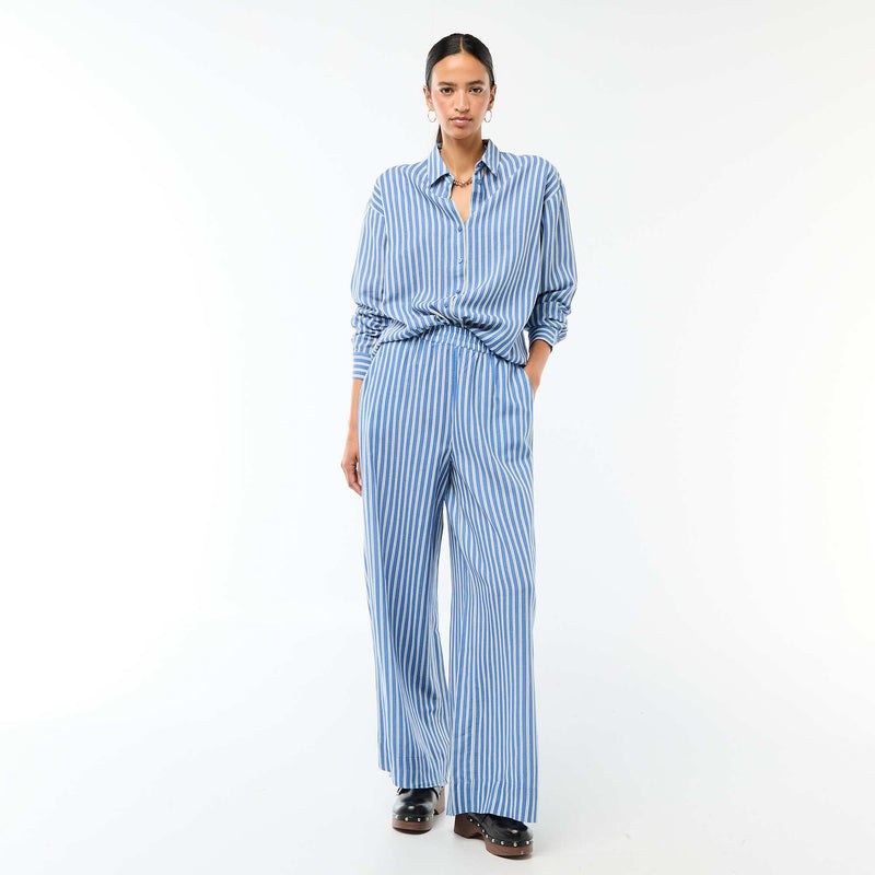 Chemise en lin mélangé
