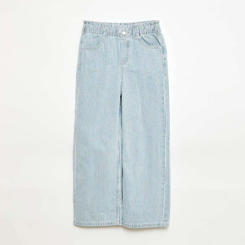 Jean wide leg imprimé fantaisie