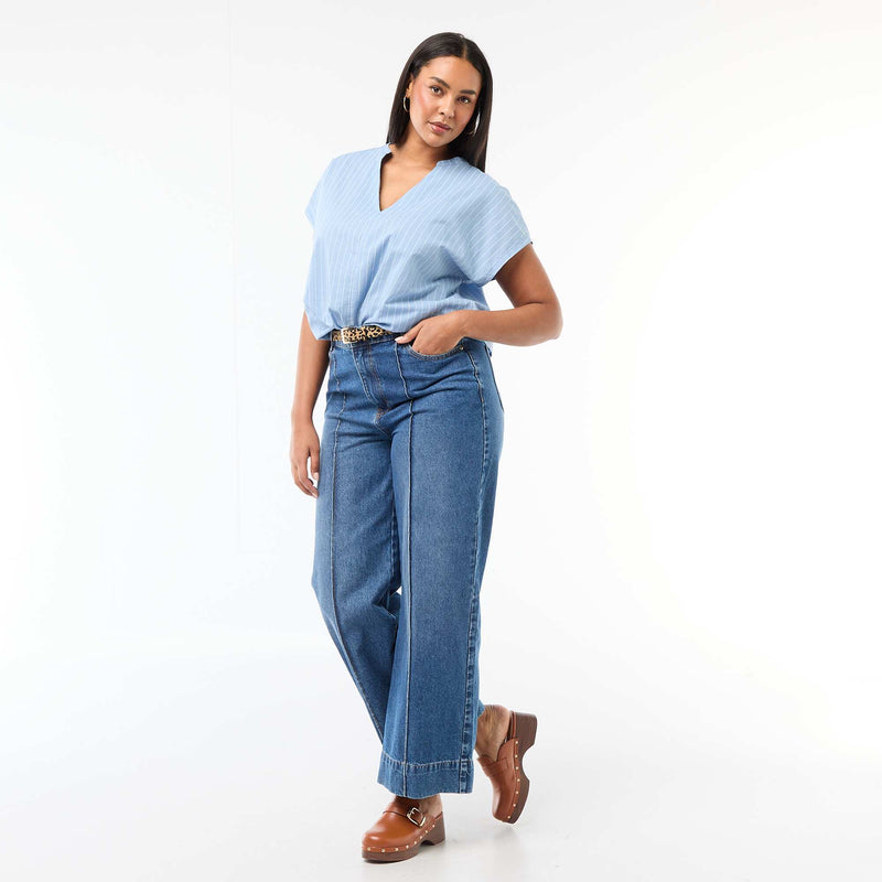 Blouse légère à manches courtes