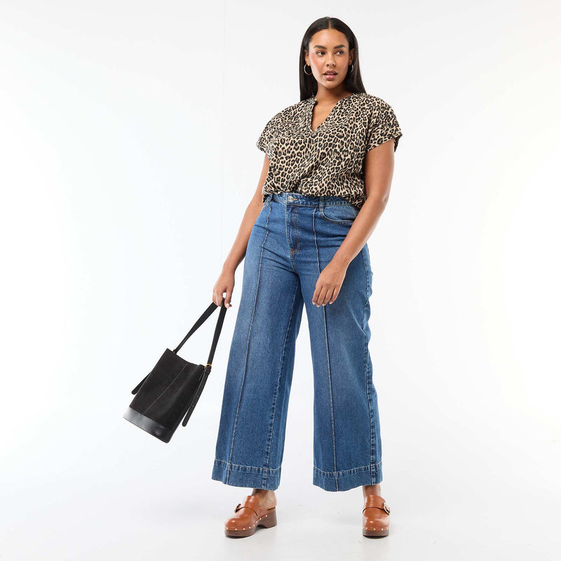 Blouse légère à manches courtes