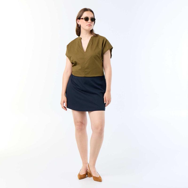 Blouse légère à manches courtes