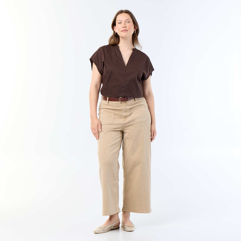 Blouse légère à manches courtes