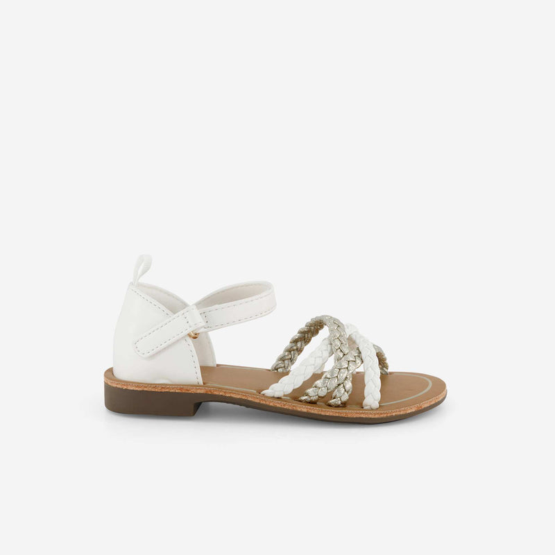 Sandales à multiples brides tressées