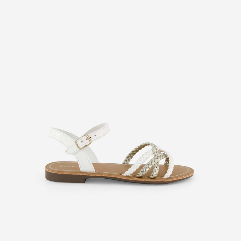 Sandales à multiples brides tressées